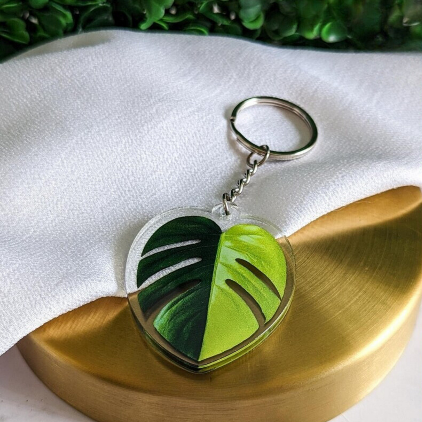 Limited Edition Acrylic Leaf Keychain