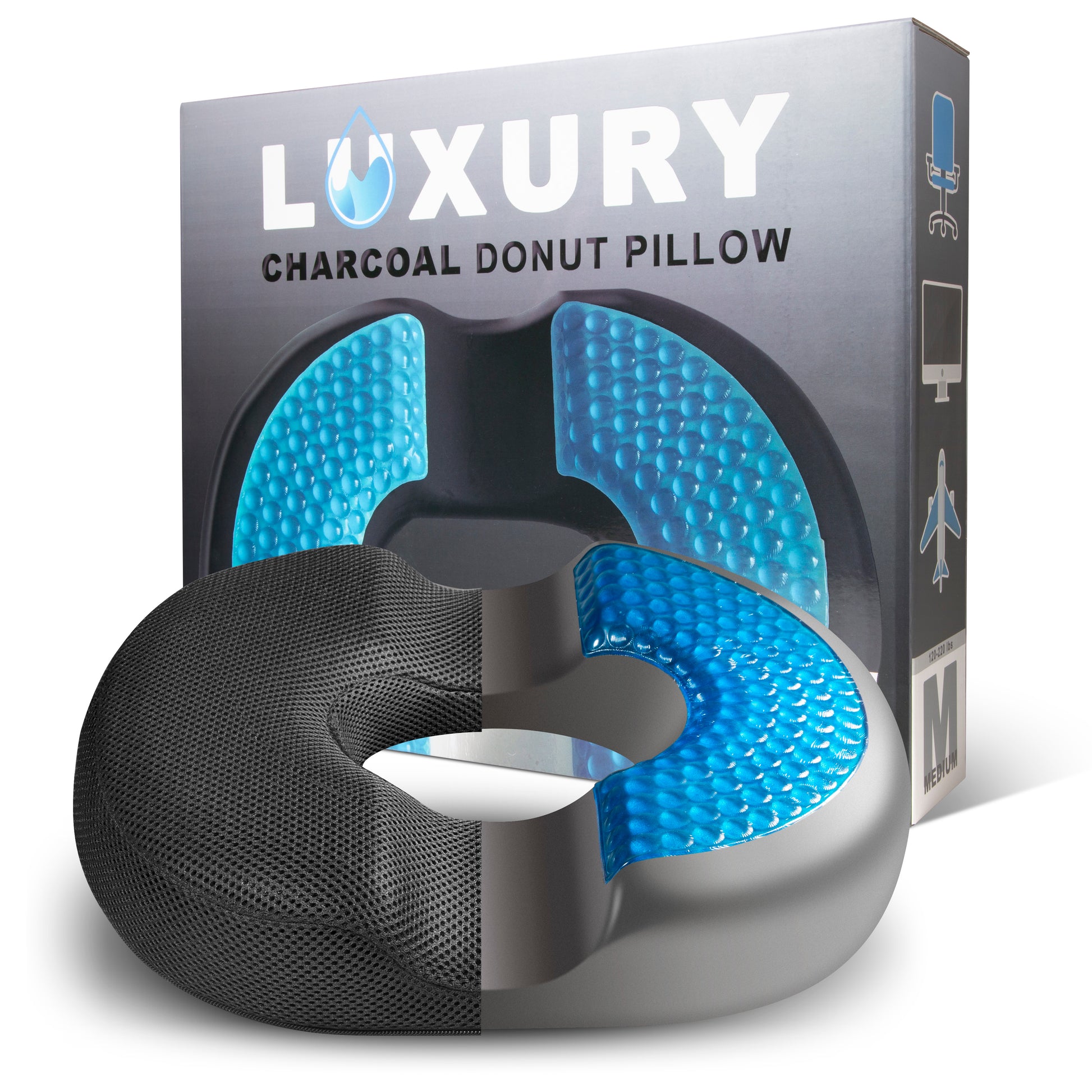 Donut Pillow for Tailbone Pain Cool Gel Hemorrhoid Pillow Donut